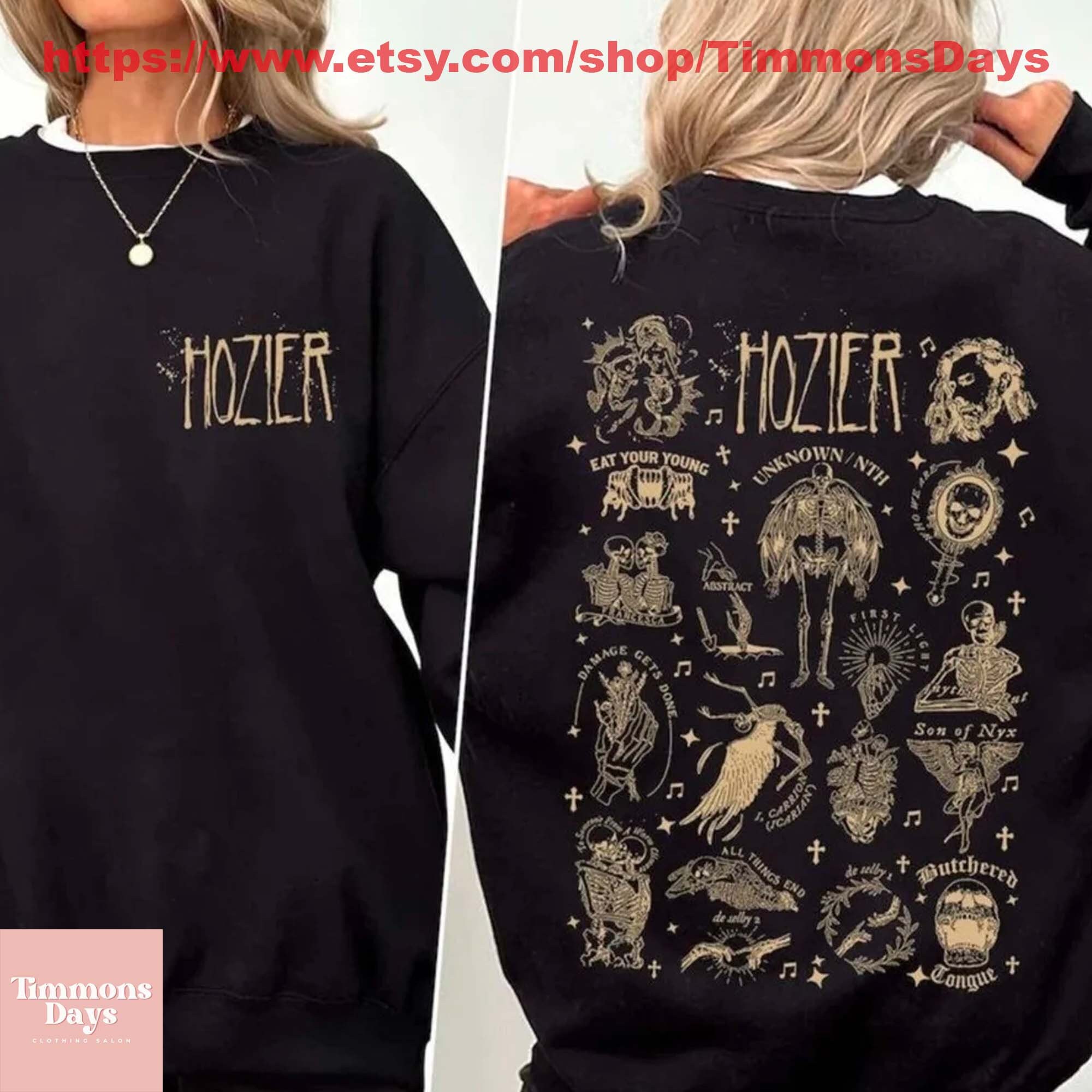 Hozier Tour 2024 Double Sides Vintage Unisex Shirt, Unreal Unearth Sweatshirt