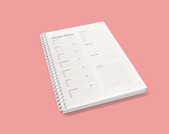 PRINTABLE DAILY PLANNER | Printable Productivity Day Planner for Work | Work Day Diary Insert | Blank Template | Pdf | Organize