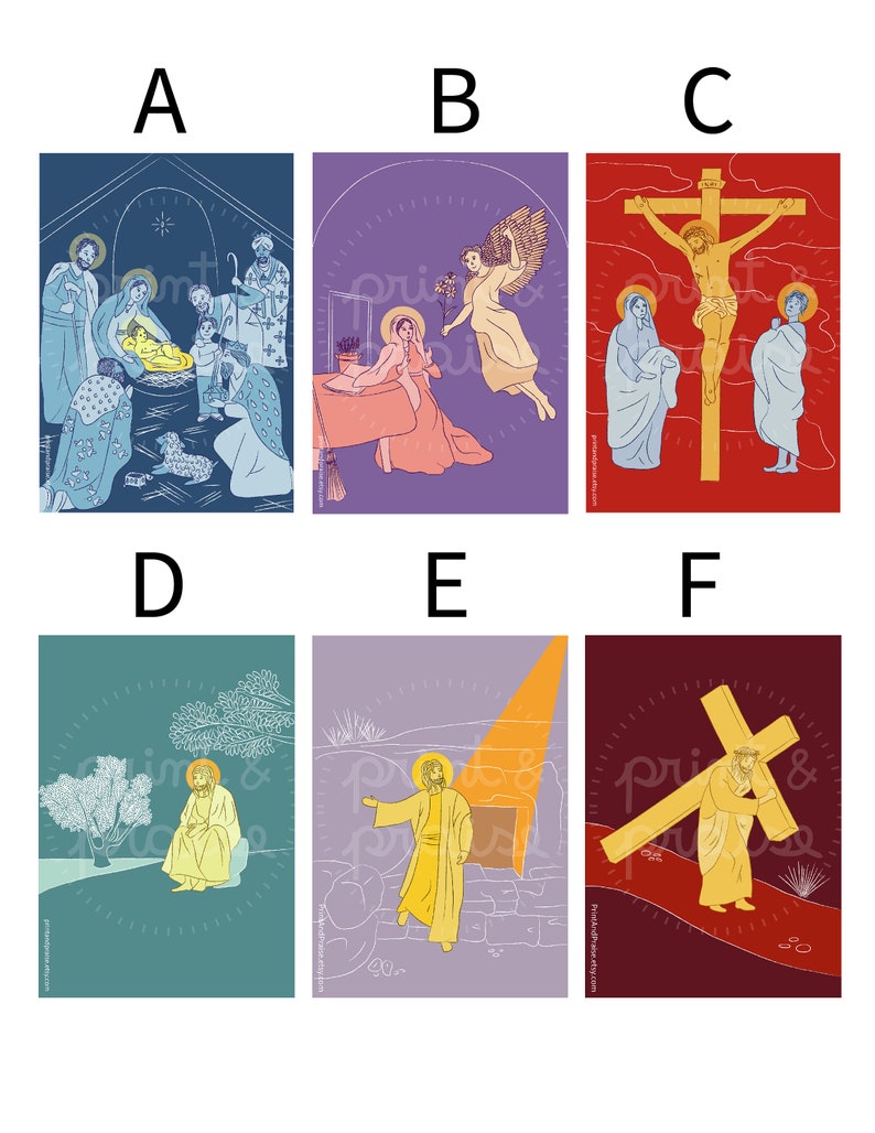 GEDRUKT katholiek kunstwerk ansichtkaart, christelijke ansichtkaart, katholieke kunst, christelijke print, katholieke kaart, katholieke print, Jezus ansichtkaart afbeelding 2