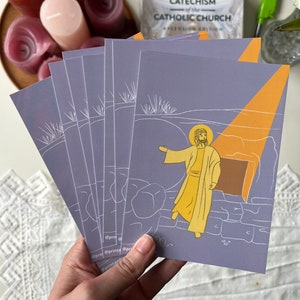 IMPRIMÉ Oeuvre d'art catholique carte postale, carte postale chrétienne, art catholique, impression chrétienne, carte catholique, impression catholique, carte postale de Jésus