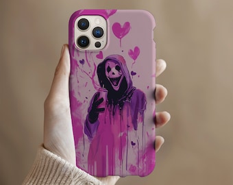 Halloween schedel griezelig gezicht schattig iPhone 15 14 13 12 11 Pro Max 14 Plus iPhone 13 12 Mini Case iPhone XS Max XR 7 Plus 8 Plus iPhone 15 Pro