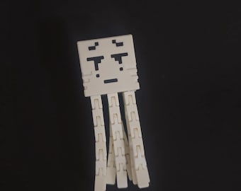 Ghast Flexi - imprimé en 3D - articulé - objet de collection Minecraft - fantôme - film minecraft