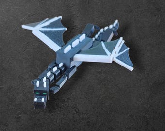 Ender Dragon Flexi - Imprimé 3D - Articulé - Objet de collection Minecraft
