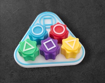 Ensemble Gonggi - Pièces de jeu inspirées du jeu de calmars imprimées en 3D