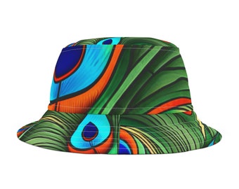 EMZY- Peacock Bucket Hat (AOP)