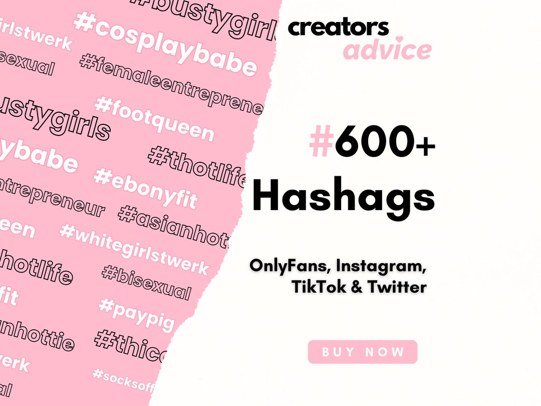 600 Hashtags for Onlyfans Adult Social Media Hashtags Instagram Tiktok