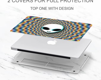 Picture Mac Book Case Fantasy Laptop Cover, Protector de parachoques duro, Mystery Print para MacBook M2 M1 Pro, Air 13 14 16 pulgadas