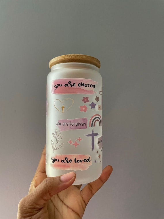 Faith Based Christian Libbey Glass Cup Faith Based Christian Libbey Glass Cup