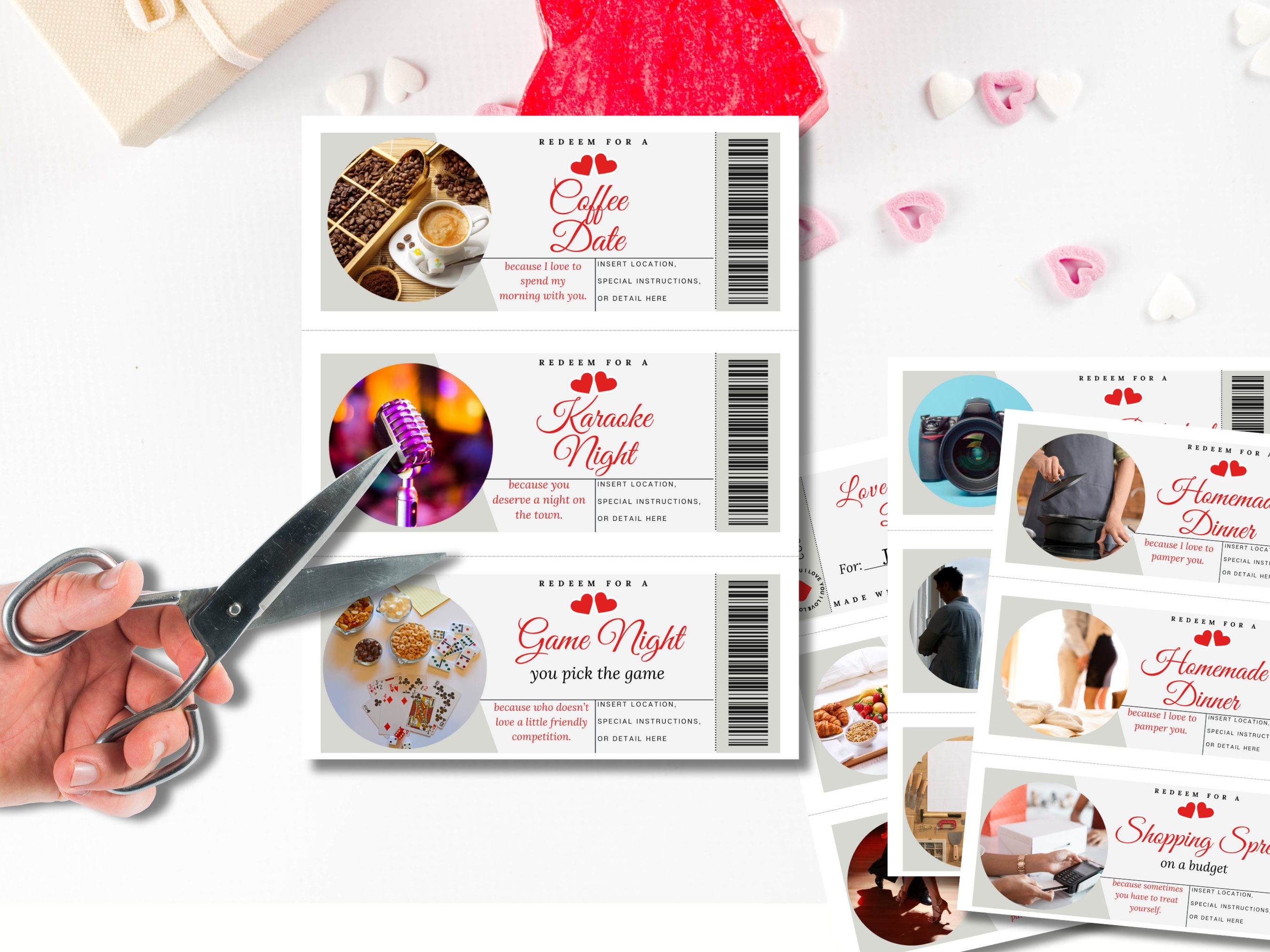 Editable Love Coupon Book L Printable Love Coupon L Couple Coupons L ...