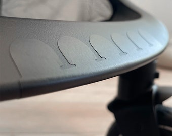 Lámina protectora para cochecito de bebé, protección contra arañazos, protección contra golpes, lámina adhesiva universal, conservación del valor, fácil instalación, fabricada en Alemania