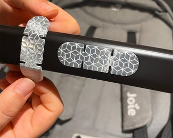 Juego de láminas reflectoras RA3 de la más alta clase de reflexión, universales para bicicletas, scooters, cascos, cochecitos de bebé y láminas de protección de seguridad reflectantes.
