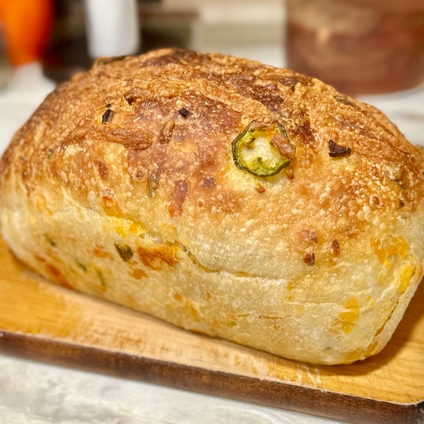 Jalapeno Cheddar Sourdough Sandwich Loaf