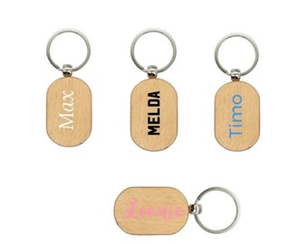 Personalized wooden keychains, personalized keychains, keychains with names, personalized wood