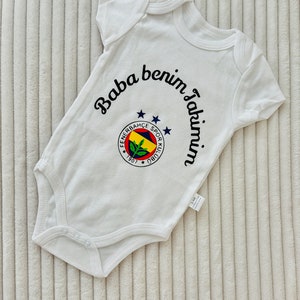 Personalized Fenerbahce baby bodysuit