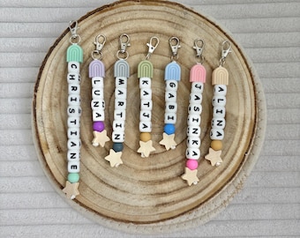 Personalized keychains, personalized keychains, keychains with names, beaded keychains