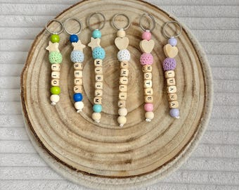 Personalized keychains, personalized keychains, keychains with names, beaded keychains