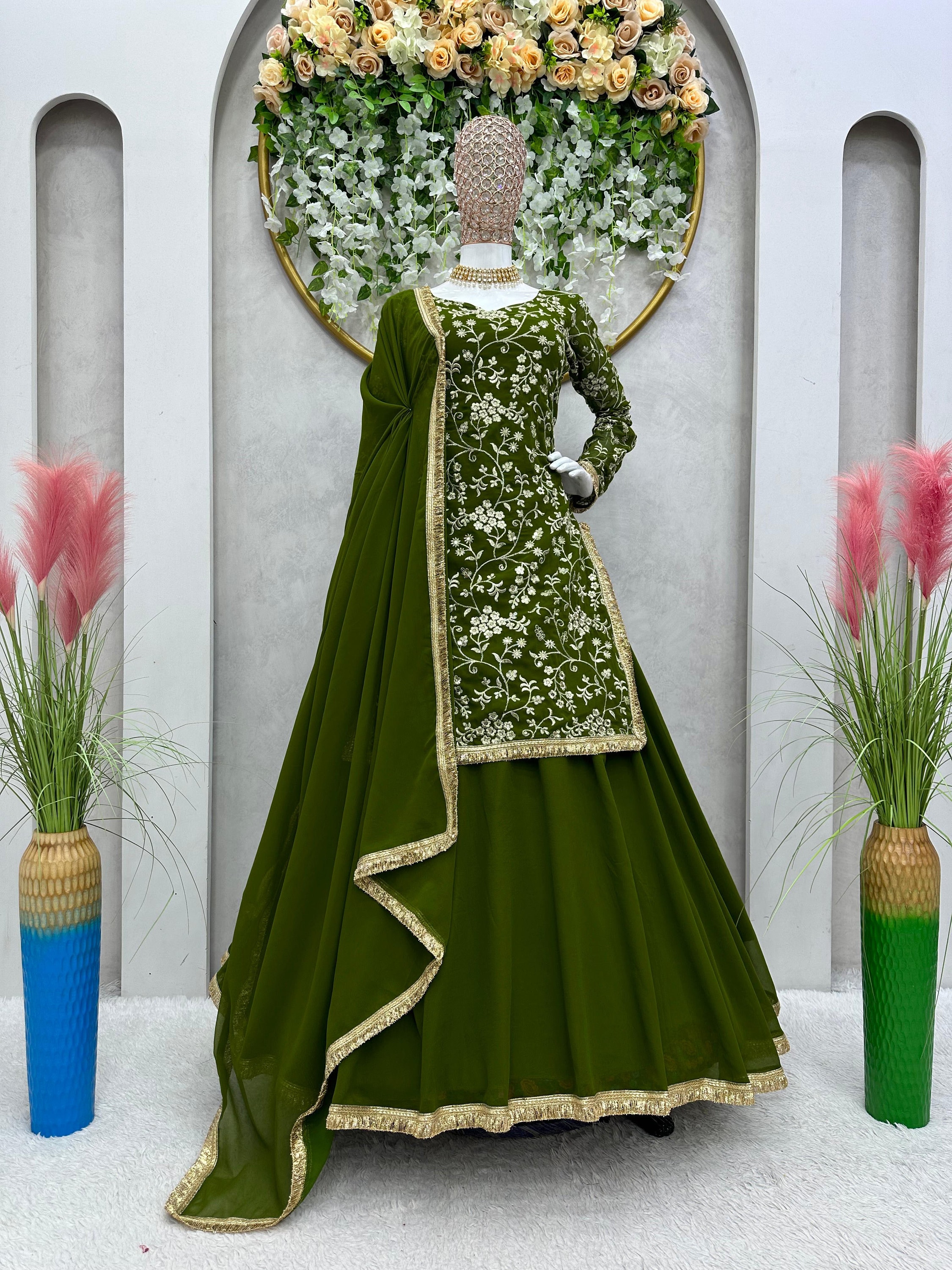 Fancy lehenga clearance dress