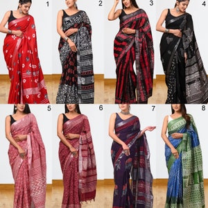 Digital Linen Sarees Etsy UK