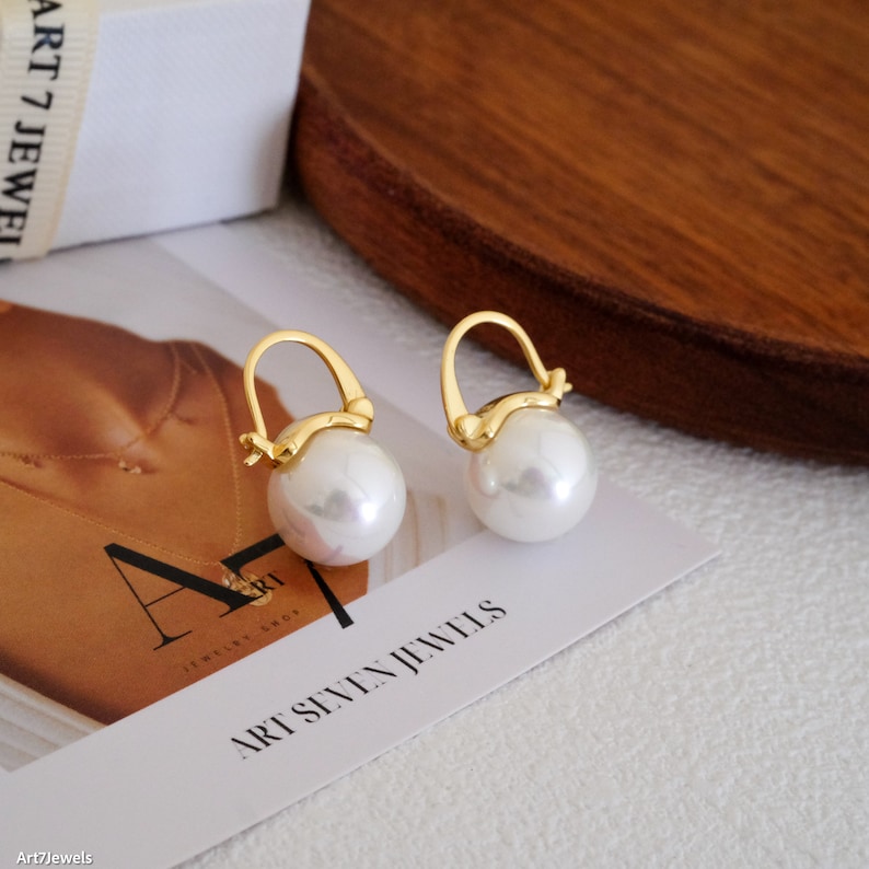 12mm black pearl earrings, Tahitian pearl, Gray pearl earrings, Bridesmaid earrings, Cool earrings, 925s Silver earrings, Wedding gift White pearls 12mm