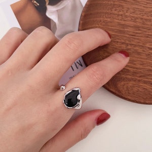 Statement Black Onyx Ring