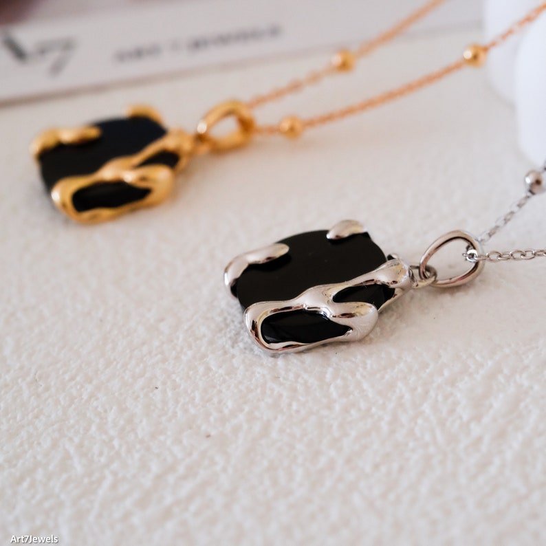 black onyx necklace