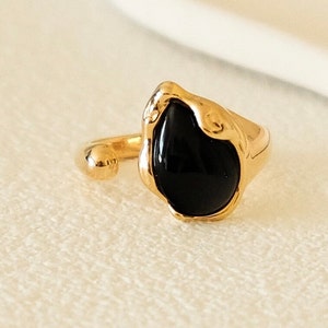 Statement Black Onyx Ring