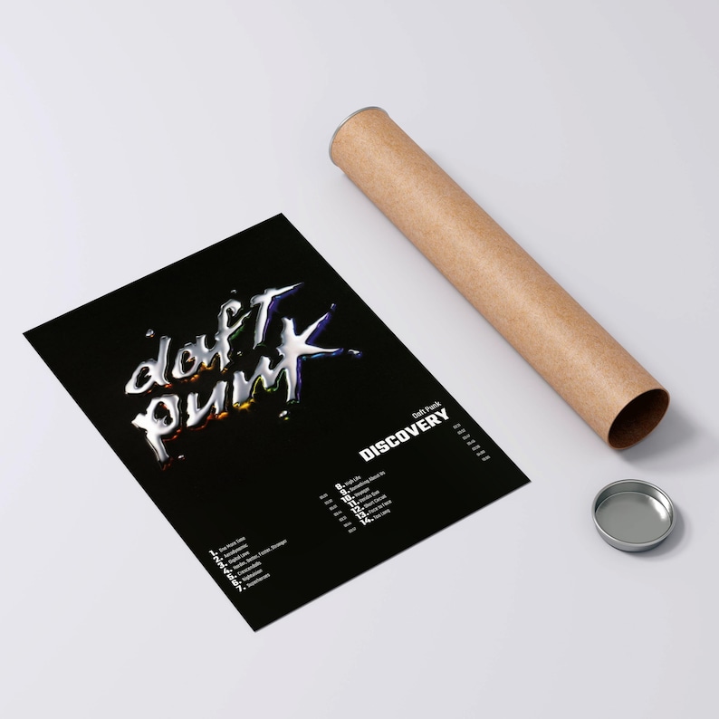 Daft Punk Discovery Album Cover Poster Print Wall Art Daft - Etsy