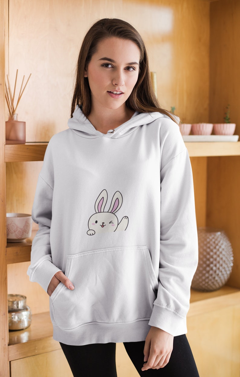 Blossom Coquette Aesthetic Hoodie Bunny - Etsy
