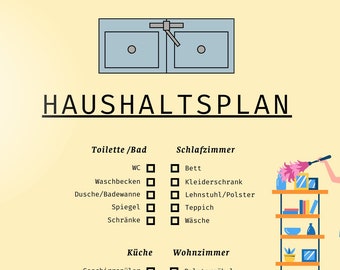 Budget plan for singles, families and shared apartments