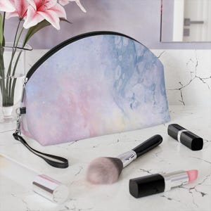 Whimsical Makeup Bag for Beauty Lovers, Pastel Cosmetic Pouch, Ideal Gift for Birthdays, Travel Accessory, Party Essentials, Organizer