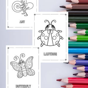 Coloriages d'insectes à imprimer pour les enfants - Etsy France
