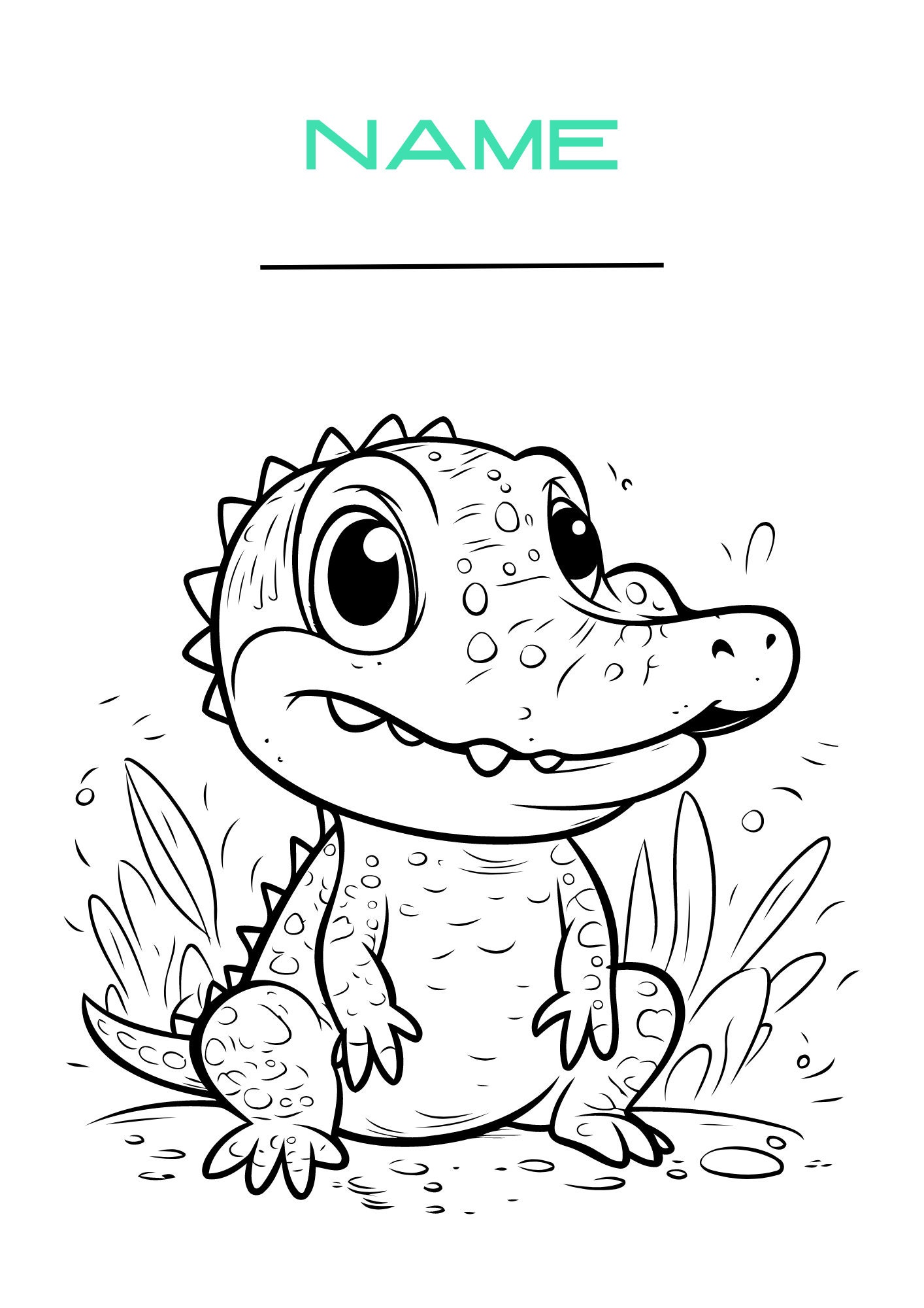 Coloring Babies Animals Printable Pages - Etsy