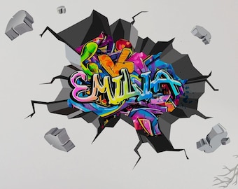 Sticker prénom personnalisé pour chambre d'enfant | Garçons | Filles | Tout-petits | Adolescents | Pépinière | Décoration de salle de jeux