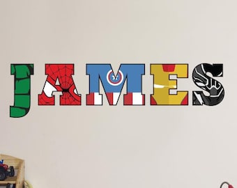 Sticker prénom personnalisé pour chambre d'enfant | Garçons | Filles | Tout-petits | Adolescents | Pépinière | Décoration de salle de jeux