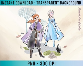 Frozen Princess High Resolution Transparent PNG Image Premium Quality Digital File Download Clipart FRDD74