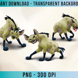 Lion King Hyenas High Resolution Transparent Background PNG Image Premium Quality Digital File Download Clipart LKDD54