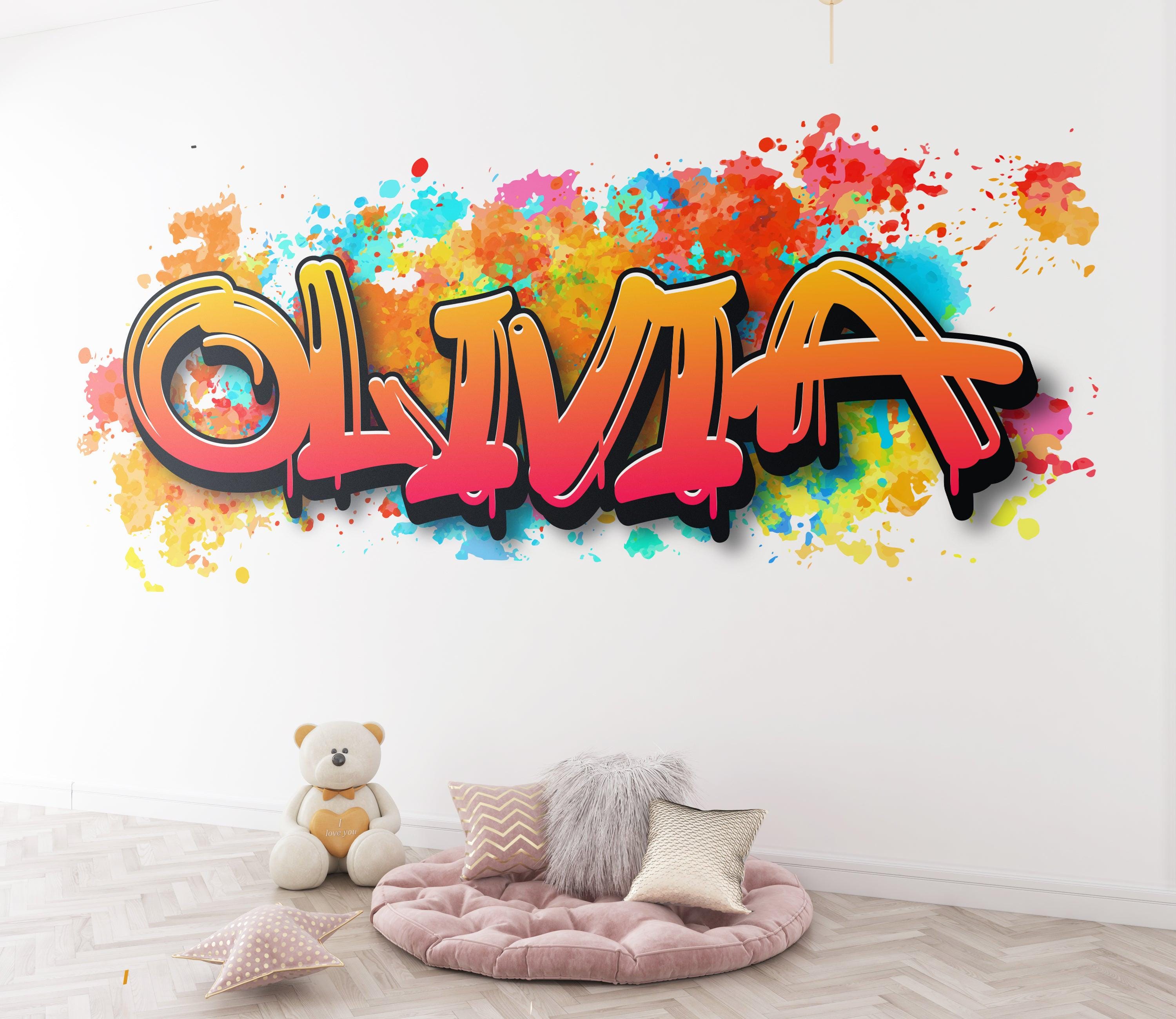 Personalised Name Sticker for Kids Room | Boys | Girls | Toddlers ...