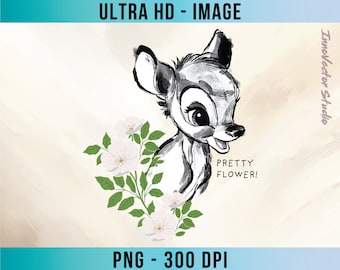 Bambi hochauflösende transparente PNG Bild Premium Qualität Digital File Download Clipart BMBDD09