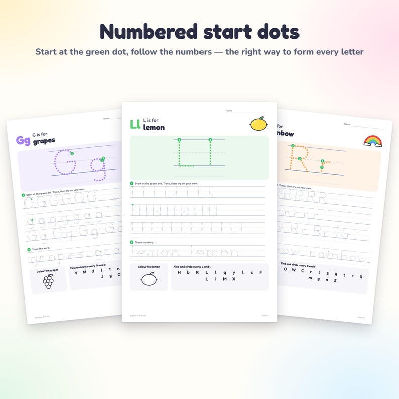 Alphabet Tracing Worksheets, A to Z Letter Tracing Printable, Preschool ...