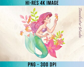 La princesse Ariel image PNG transparente haute résolution fichier numérique de qualité supérieure en téléchargement Clipart ARDD02