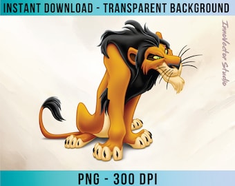 König der Löwen hochauflösende transparente Hintergrund PNG Bild Premium Qualität Digital File Download Clipart LKDD49