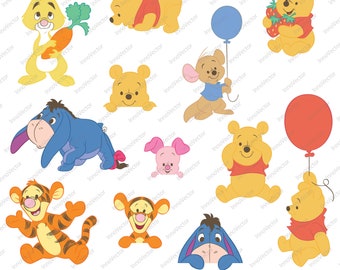 Kids Characters SVG Image Download, Fully Editable, for prints, designs, Kids Birthday Party Printable Cricut For T-shirts Laptop Decals