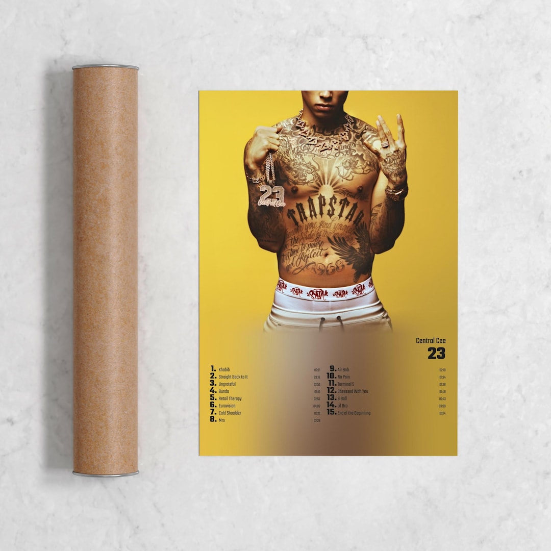 Central Cee 23 Album Cover Poster Print Wall Art Central Etsy