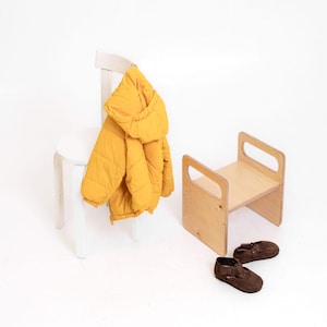 Montessori inspired children&#39;s Dressing stool