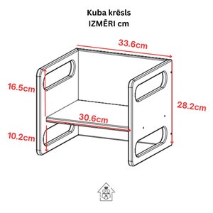 Table et chaise First 6M, table/chaise Montessori, table pour enfants, chaise pour enfants, table/chaise multifonctionnelle, chaises pour tout-petits image 9