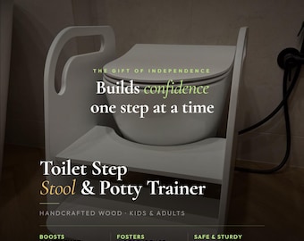 Taburete de entrenamiento para ir al baño para niños pequeños