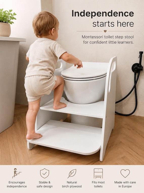 Montessori Potty Training Stool for Toddler