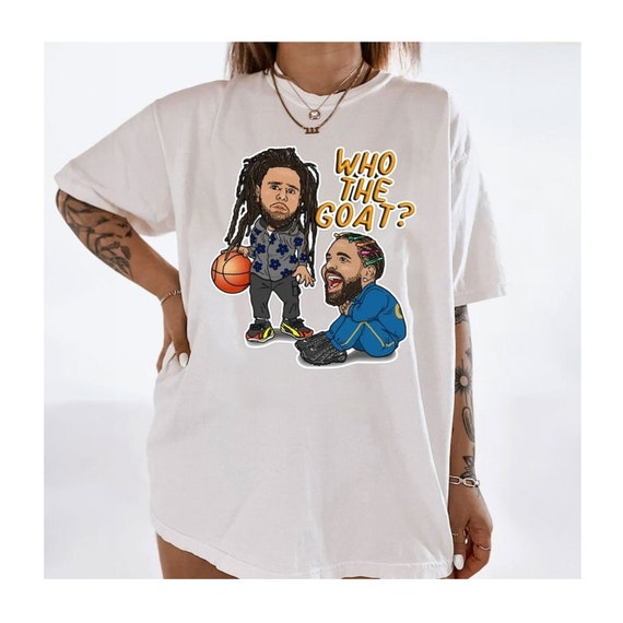 Drake J Cole T-Shirt | Goat Hip Hop Art Adult Uni… - image 1
