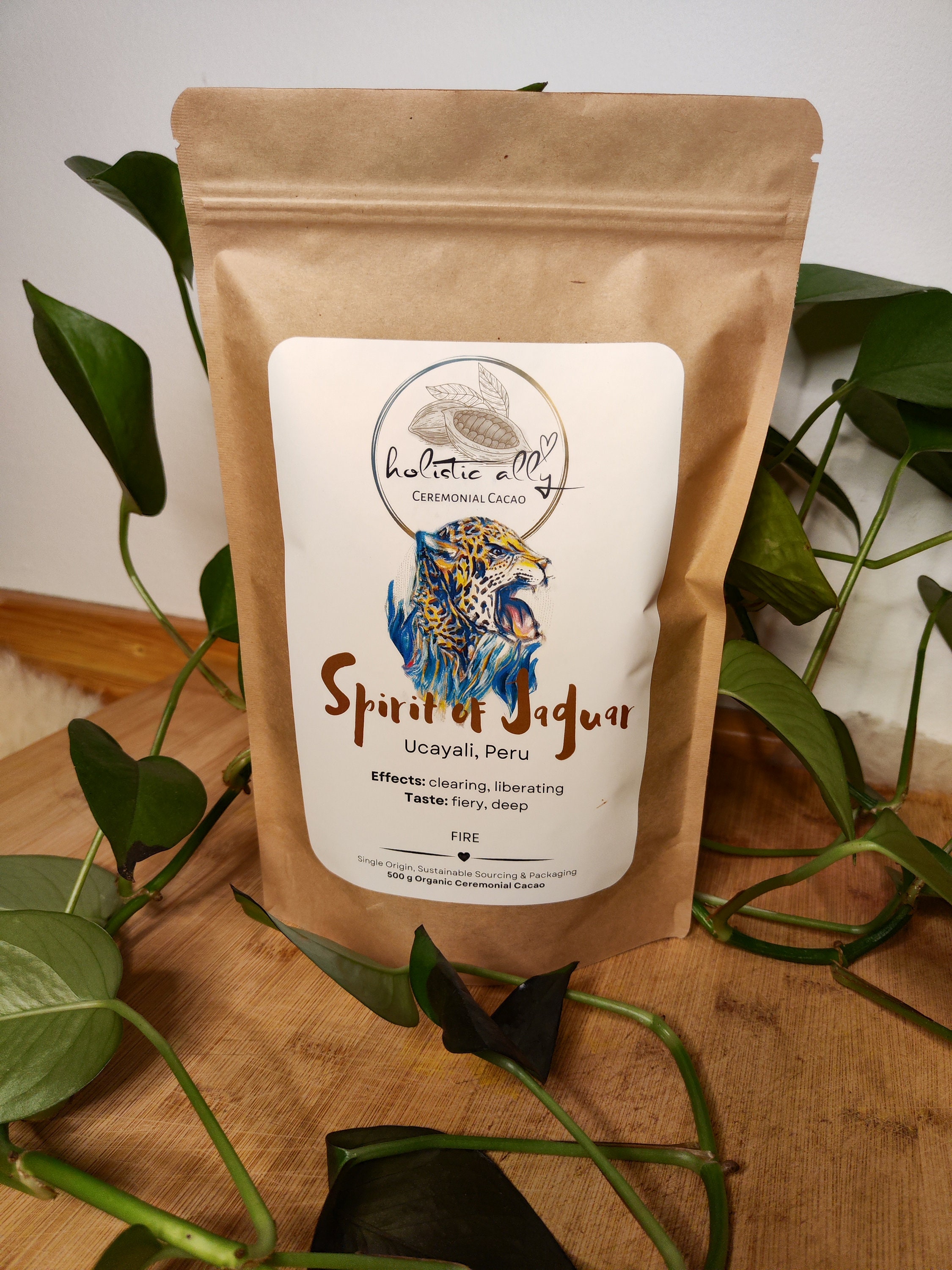 Spirit of Jaguar - Organic Ceremonial Cacao, Peru 500g