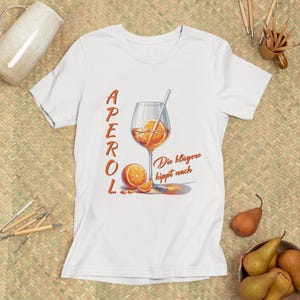 Aperol Spritz T-Shirt &quot;The smarter one drinks&quot;, funny summer outfit for women, perfect gift for Aperol fans